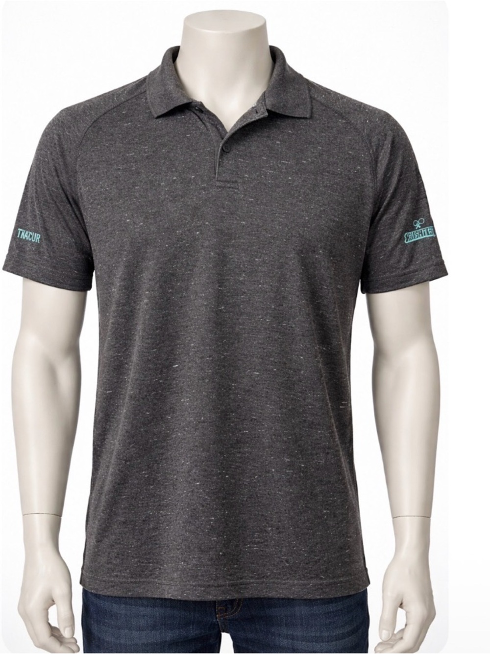 Lululemon X Smashfest Men’s Polo Shirt Short Sleeve Gray Size Large Ping Pong